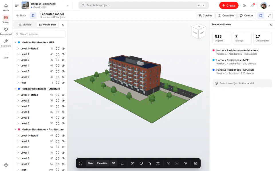 Screenshot from Fidrel: 3D view