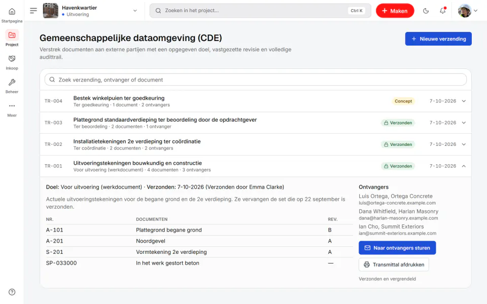 Schermafbeelding van Fidrel: Register