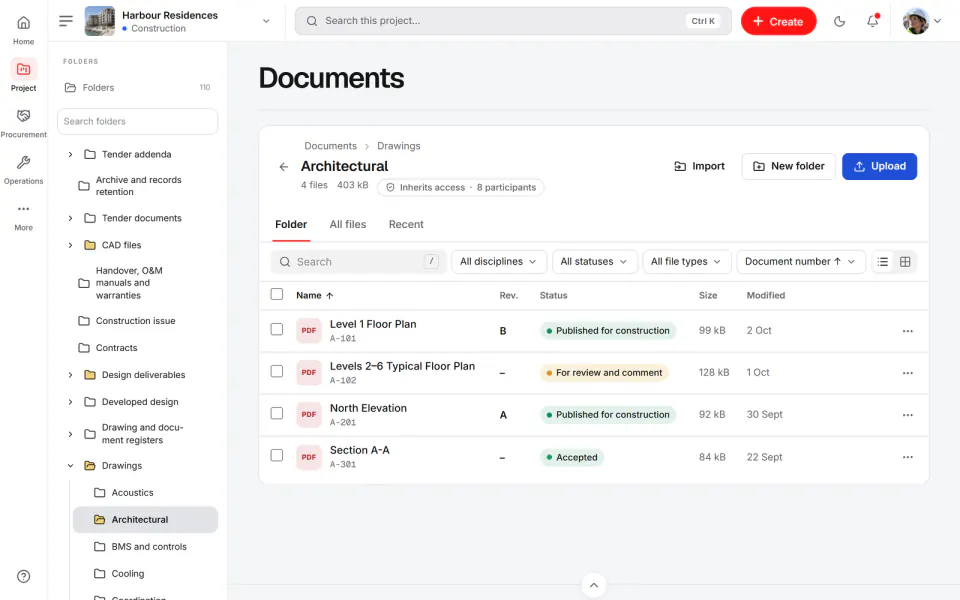 Screenshot from Fidrel: Folders