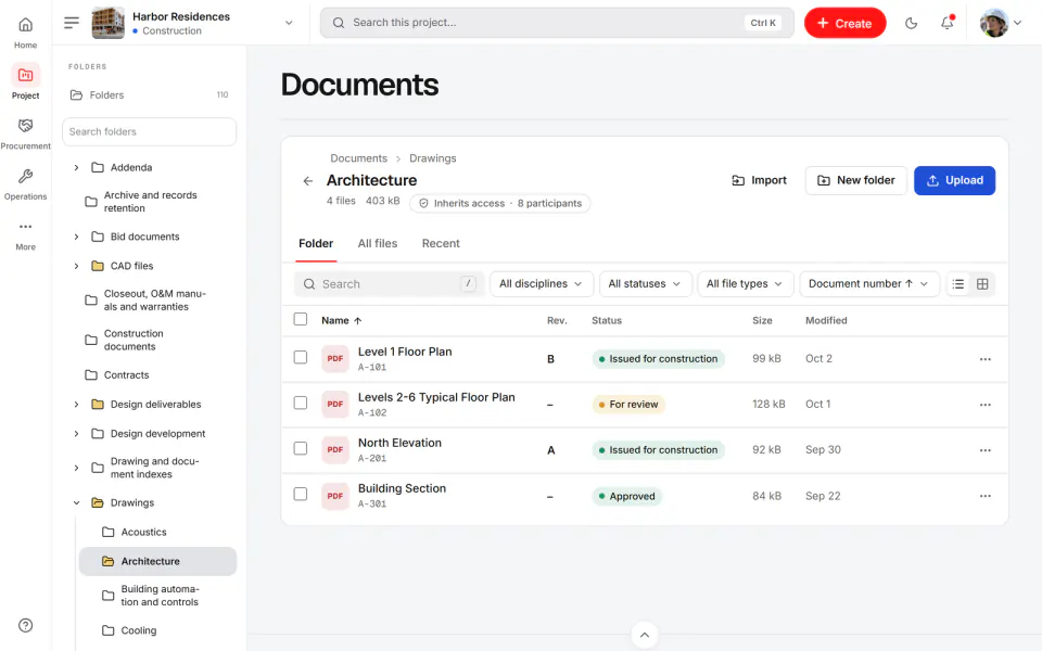 Screenshot from Fidrel: Folders