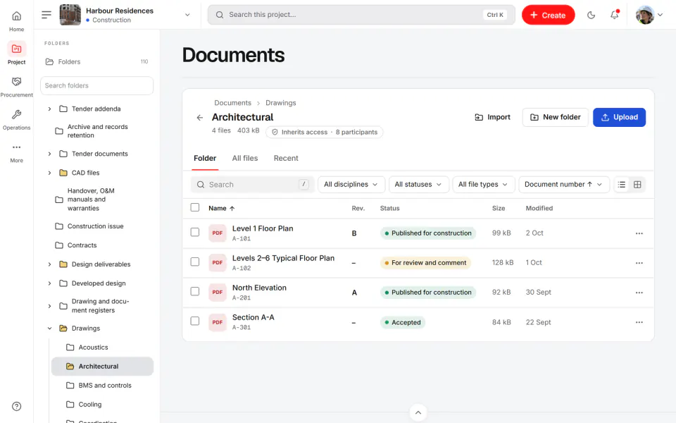 Screenshot from Fidrel: Folders