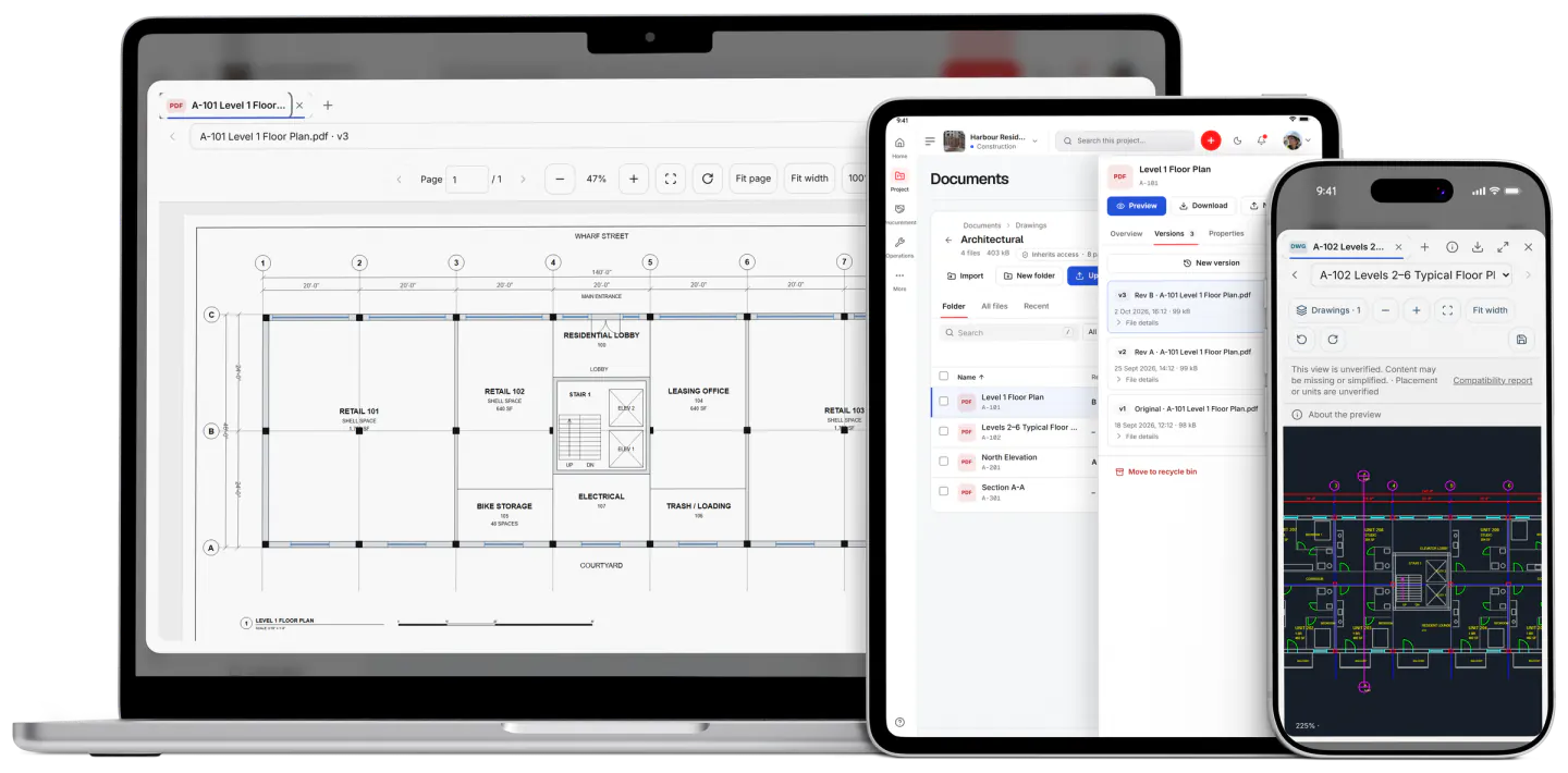 Screenshot from Fidrel: Documents, drawings & models