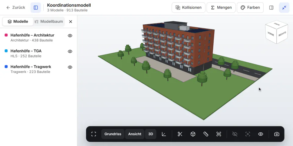 Screenshot aus Fidrel: BIM & 3D