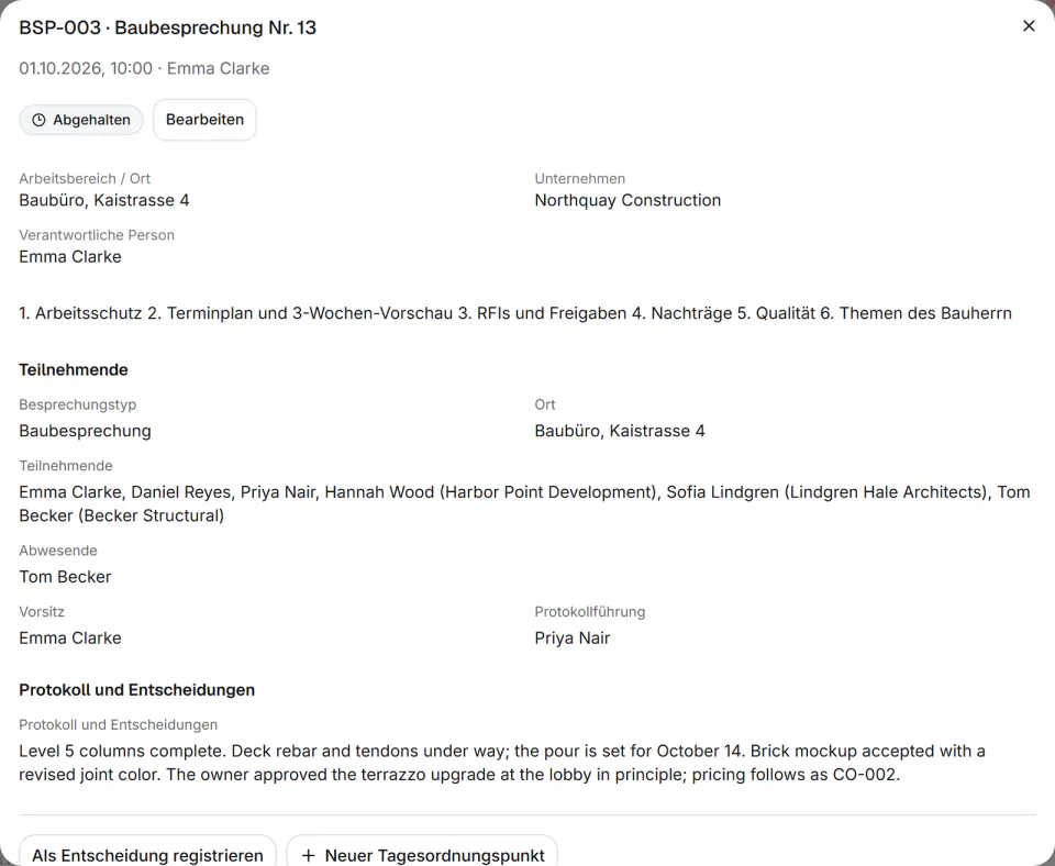 Screenshot aus Fidrel: Wer verantwortlich ist, erfährt es