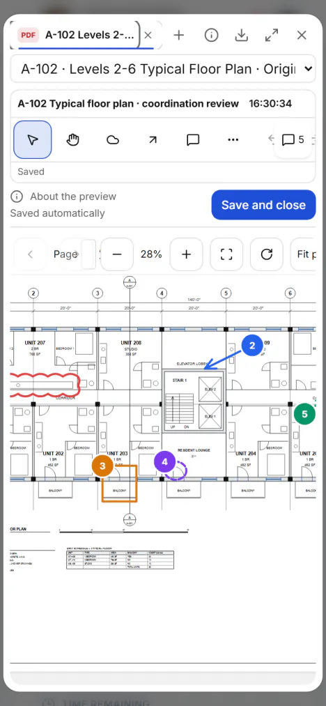 Screenshot from Fidrel: The same review on your phone