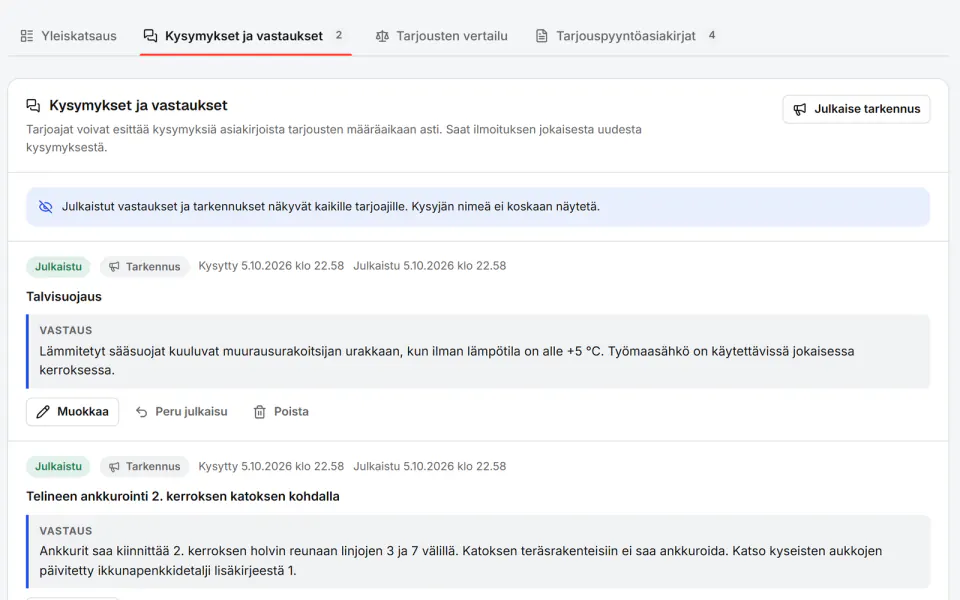 Kuvakaappaus Fidrelistä: Lisäkirjeet