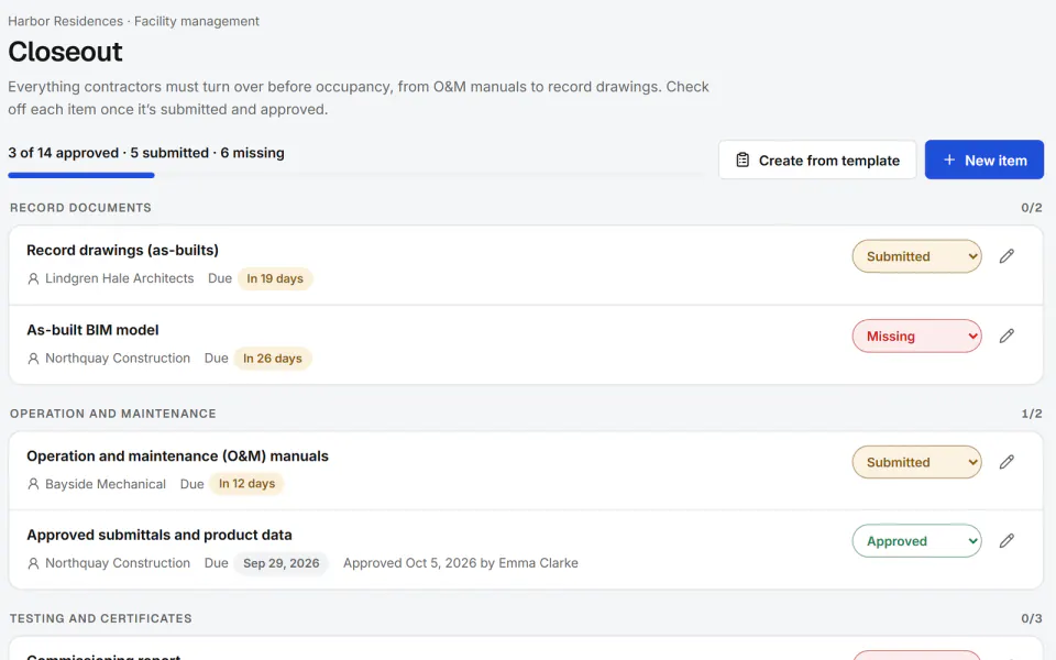 Screenshot from Fidrel: Closeout
