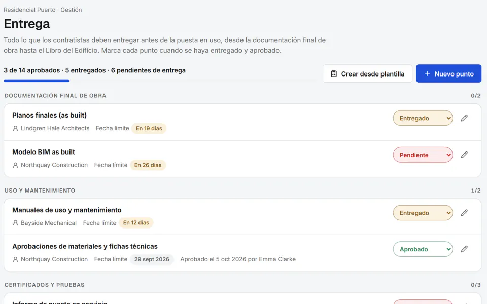 Captura de pantalla de Fidrel: Entrega