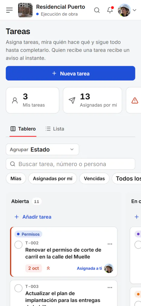 Captura de pantalla de Fidrel: Tus tareas en el móvil